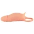 Realistixxx - vibrační návlek na penis s kroužkem - realistický vzhled