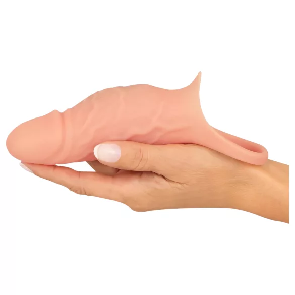 Realistixxx - vibrační návlek na penis s kroužkem - realistický vzhled