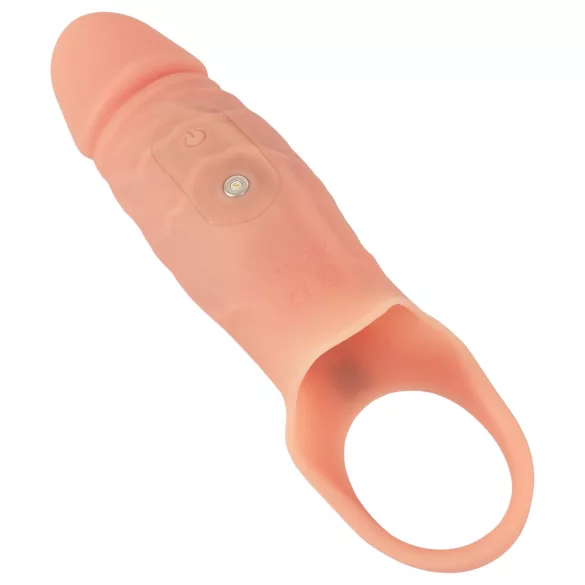 Realistixxx - vibrační návlek na penis s kroužkem - realistický vzhled