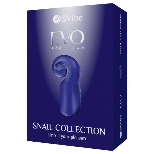 SVibe EVO - vodotěsný masturbátor s akumulátorem - modrý