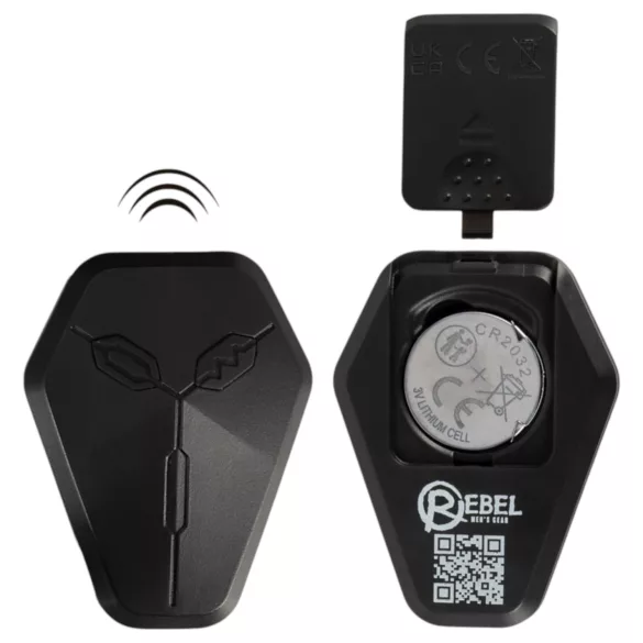 Rebel - vibrační stimulátor prostaty s pohyblivým pohonem - černý