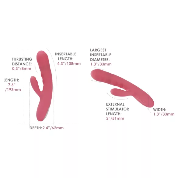 Svakom Avery - nabíjecí vibrátor s ramenem na klitoris - růžová