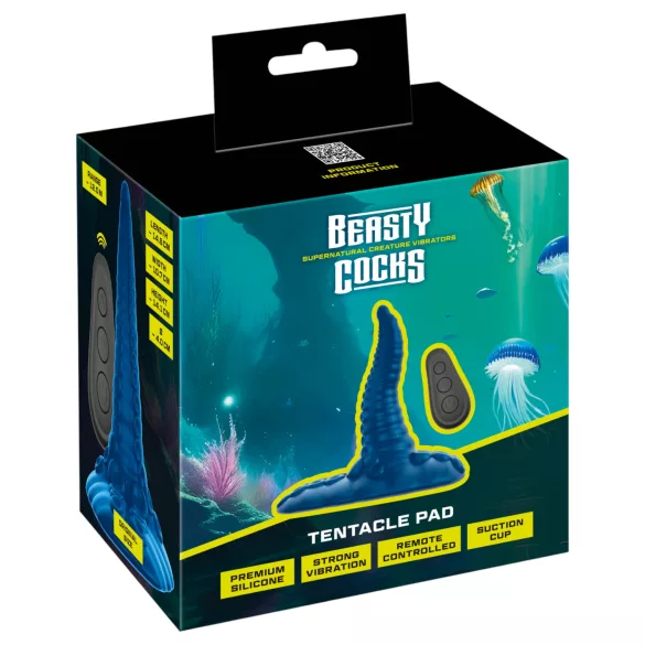 Beasty Cocks - vibrátor na G-bod - polipkar - modrá