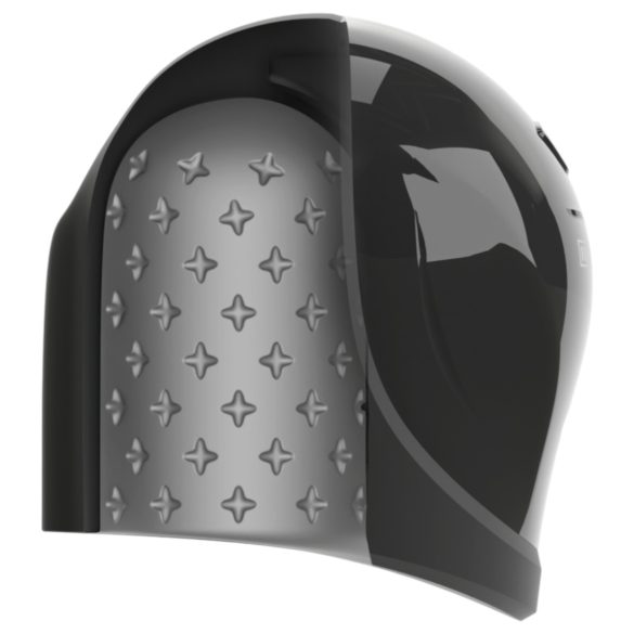 Rebel - vodotěsný vibrátor ve tvaru žaludu (černý)