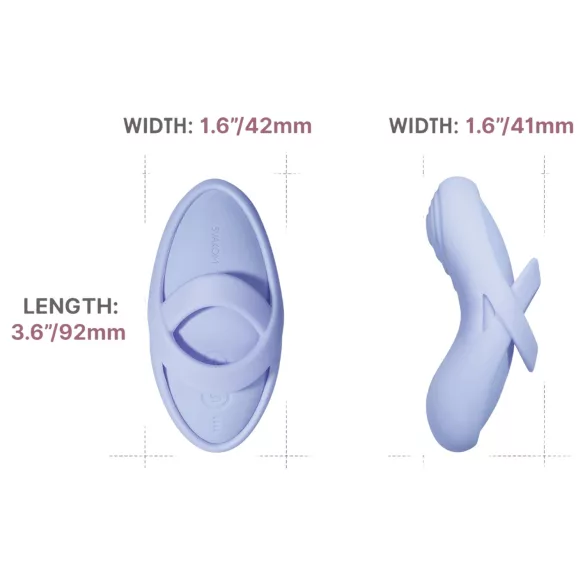 Svakom Echo 2 - vibrační prstový stimulátor - chytrý - modrý