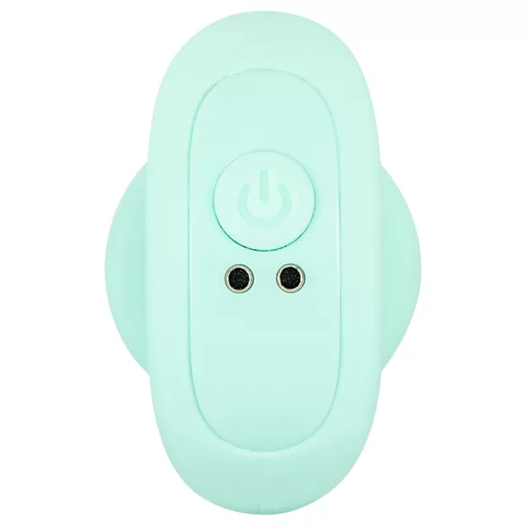 Cuties Mini - anální kolík s kuličkami - vibrace - zelený