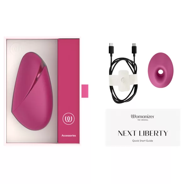 Womanizer Next Liberty - stimulátor klitorisu s tlakovými vlnami (růžový)