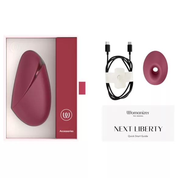 Womanizer Next Liberty - stimulátor klitorisu s tlakovými vlnami (červený)