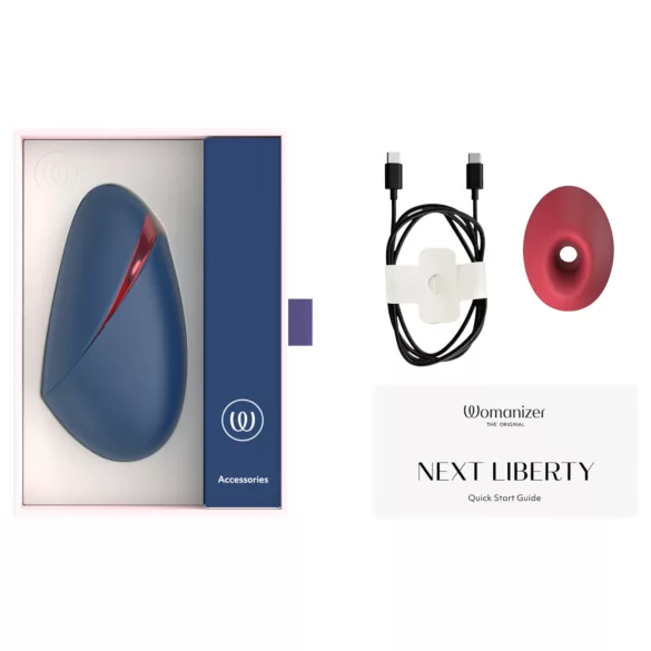 Womanizer Next Liberty - stimulátor klitorisu s tlakovými vlnami (modrý)