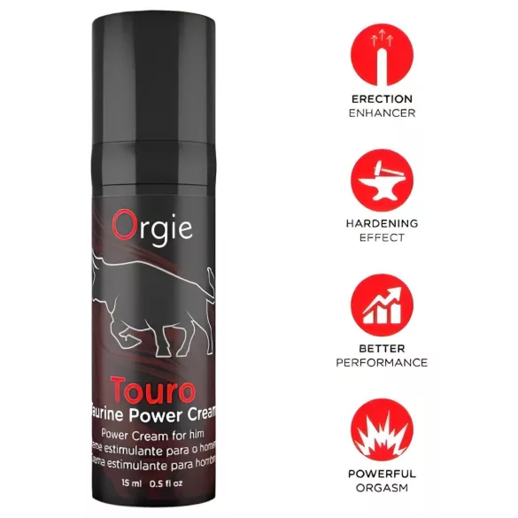 Orgie Touro Power - krém na podporu erekce - 15 ml