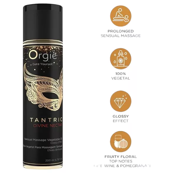 Orgie - masážní olej - smyslný - 200 ml