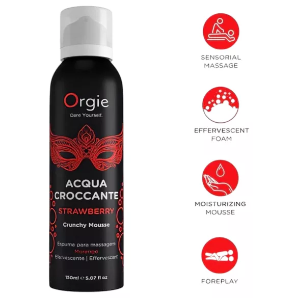 Orgie - masážní pěna - jahoda - 150 ml