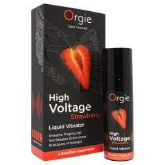 Orgie High Voltage - tekutý vibrátor - jahoda (15ml)