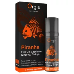   Orgie Piranha Power Cream - Stimulační krém na zvýšení potence pro muže (15 ml)