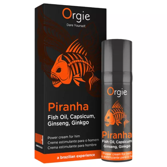 Orgie Piranha Power Cream stimulační krém pro muže (15 ml)