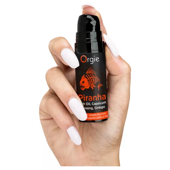 Orgie Piranha Power Cream stimulační krém pro muže (15 ml)