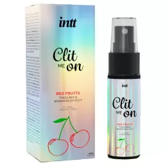   intt Clit Me On - tekutý vibrační sprej na klitoris - červené ovoce (12 ml)
