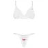 Obsessive Weddya Bride - dvoudílná svatební souprava (bílá) - L/XL