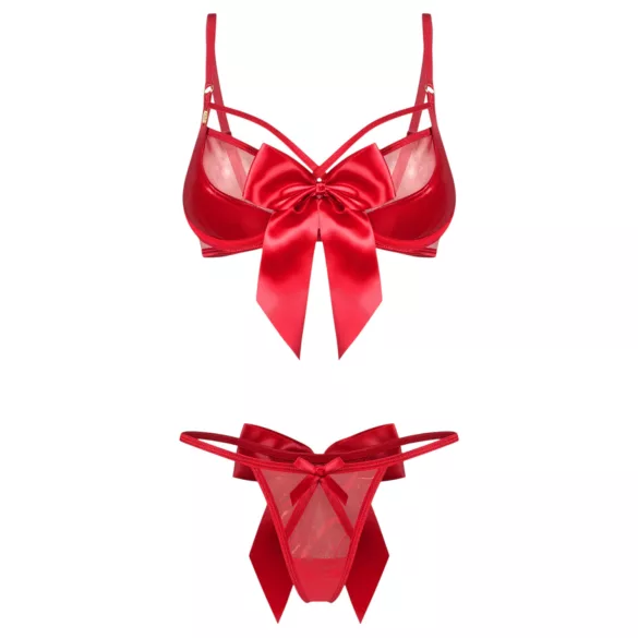 Obsessive Gifty - dvoudílná sexy souprava spodního prádla pro ženy (červená)