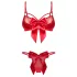Obsessive Gifty - dvoudílná sexy souprava spodního prádla pro ženy (červená)