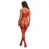 Obsessive Gifty - korzet a otevřené tanga set (červená) - L/XL