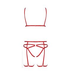 Passion Magali - bikini harness set - 3 pieces (red)