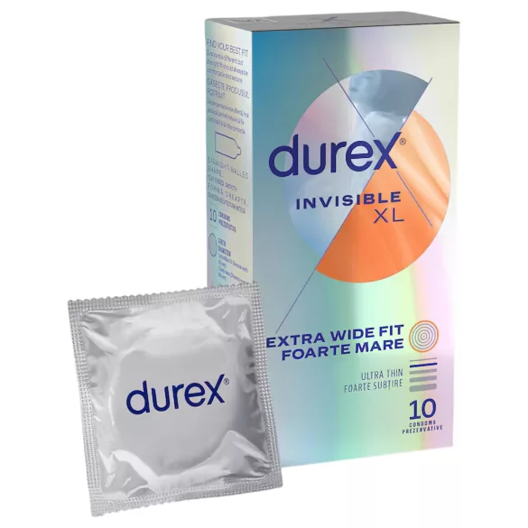 Durex Invisible XL - extra velký kondom - 10 ks
