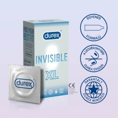 Durex Invisible XL - extra velké kondomy (10ks)