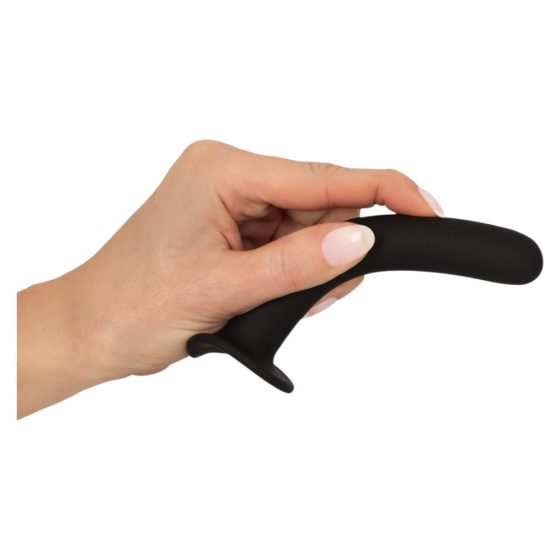 Feel the Magic Shiver - ohýbatelné silikonové anální dildo (černé) - v sáčku