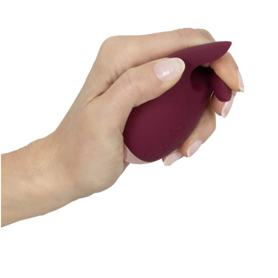 Feel the Magic Shiver - dobíjecí vibrátor na klitoris (vínová) - v pouzdře