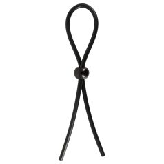 Magic Shiver - nastavitelný kroužek na penis (černý)