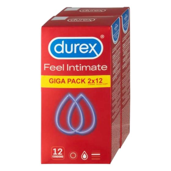 Durex Feel Intimate - balení tenkostěnných kondomů (2x12ks)