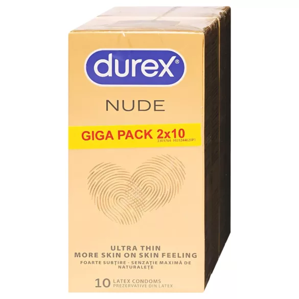 Durex Nude - extra tenký kondom (2×10 ks)