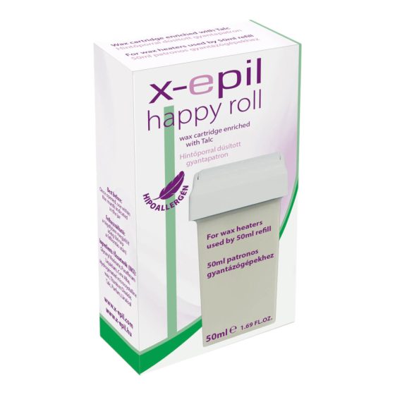 X-Epil Happy Roll - pryskyřičná kazeta (50 ml) - hypoalergenní