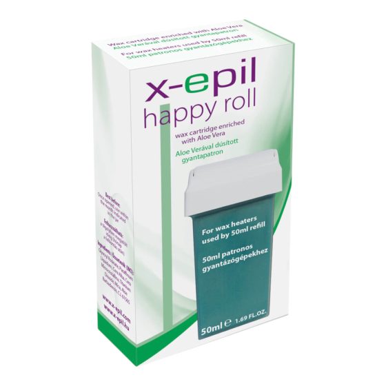 X-Epil Happy Roll - pryskyřicová kazeta (50 ml) - aloe vera