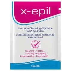 X-Epil - Ubrousek po depilaci - olejový - aloe vera - 1 kus