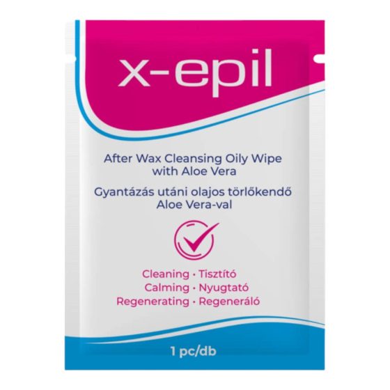 X-Epil - Olejová utěrka po voskování (1ks) - Aloe Vera