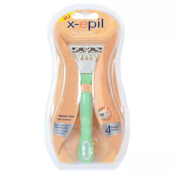 X-Epil - dámský holicí strojek s výměnnou hlavicí - 4 břity