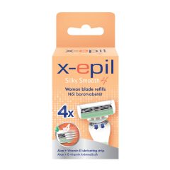  X-Epil Silky Smooth - dámské holicí vložky 4 břity (4ks)
