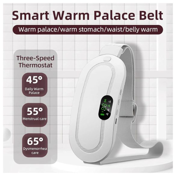 EMS - menstruační masážní pás s akumulátorem - bílý