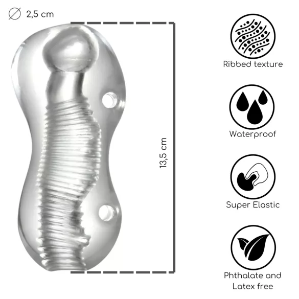 Desirel Vortex - masturbátor (průhledný)