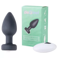   Desirel Easy Obsidian - anální vibrátor s rádiovým ovládáním, dobíjecí - černý