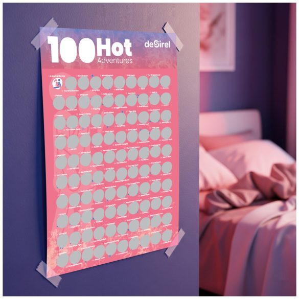 Desirel - kapesníkový plakát se 100 sexuálními polohami - společenská hra