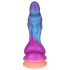 OgazR - svítící dračí dildo - 22 cm - fialovo-růžové