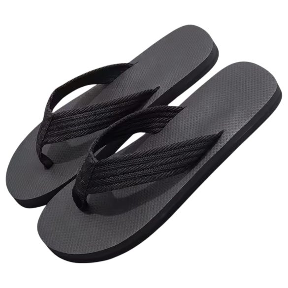 Flip-flop pantofle - penis motiv - černé