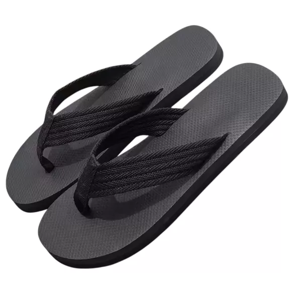 Flip-flop pantofle - penis motiv - černé - 40/41