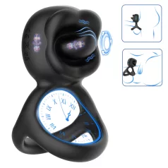   Biu-Biu - vibrační kroužek na penis a lízací vibrátor na klitoris - černý