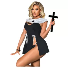 Jeptiška - erotický kostým - černý