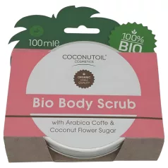   Coconutoil - tělový peeling s kávou a kokosovým cukrem - bio 100 ml