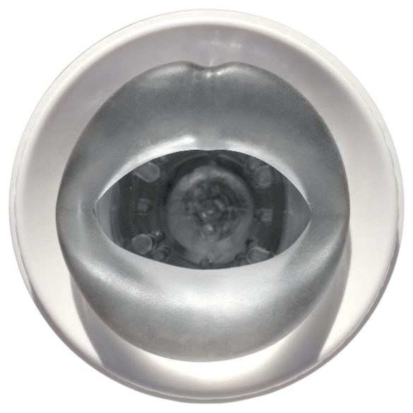 PDX - vibrační rotační masturbátor ústa - bílý